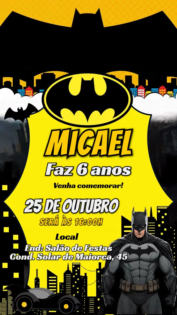 Convite de Batman