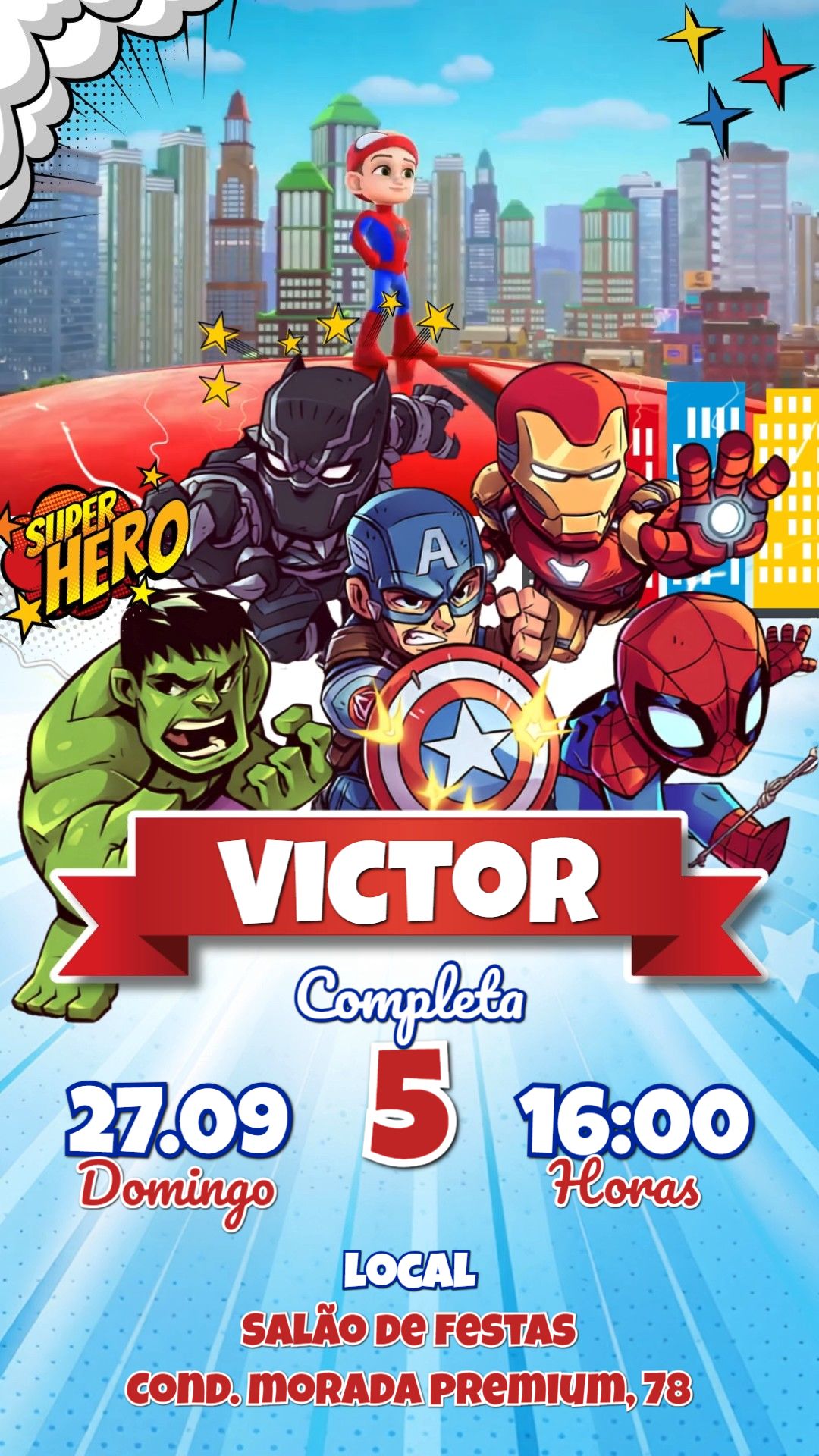 Convite animado HD