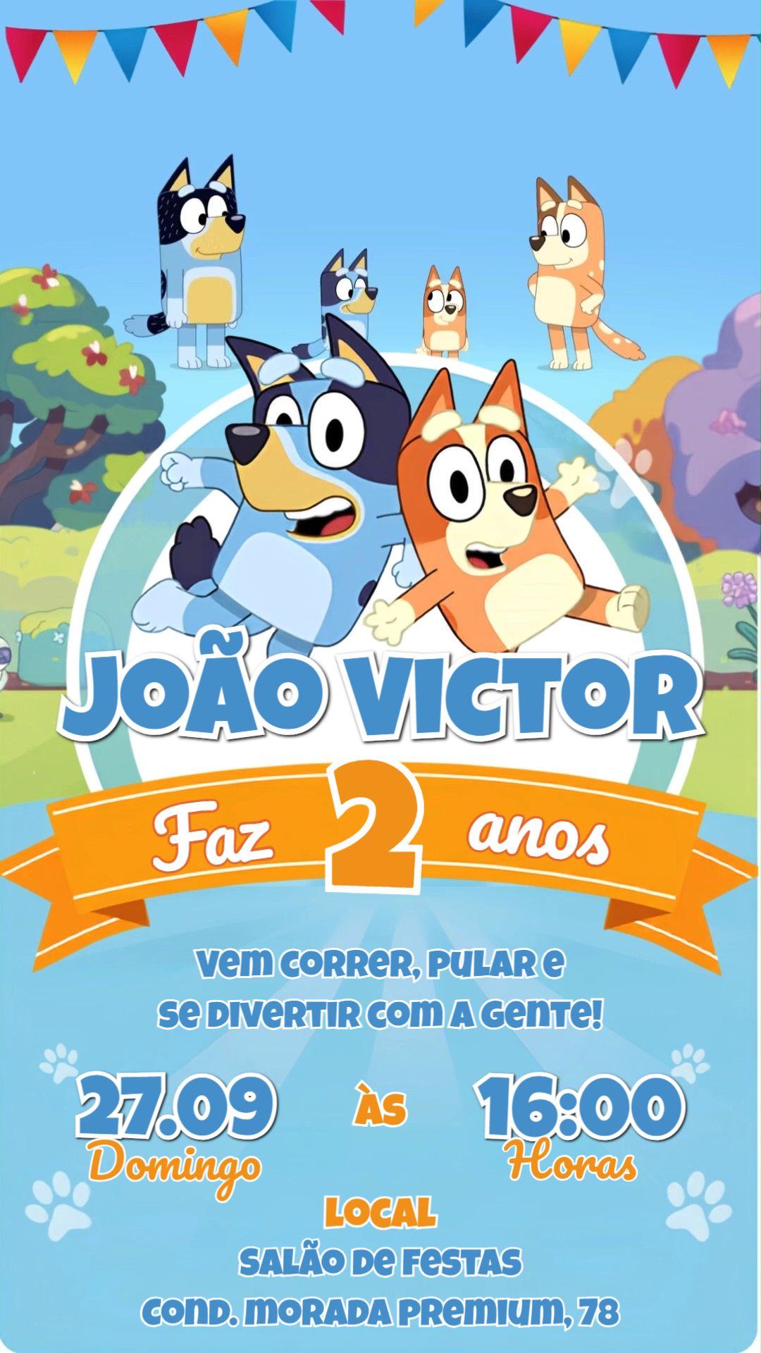 Convite animado HD