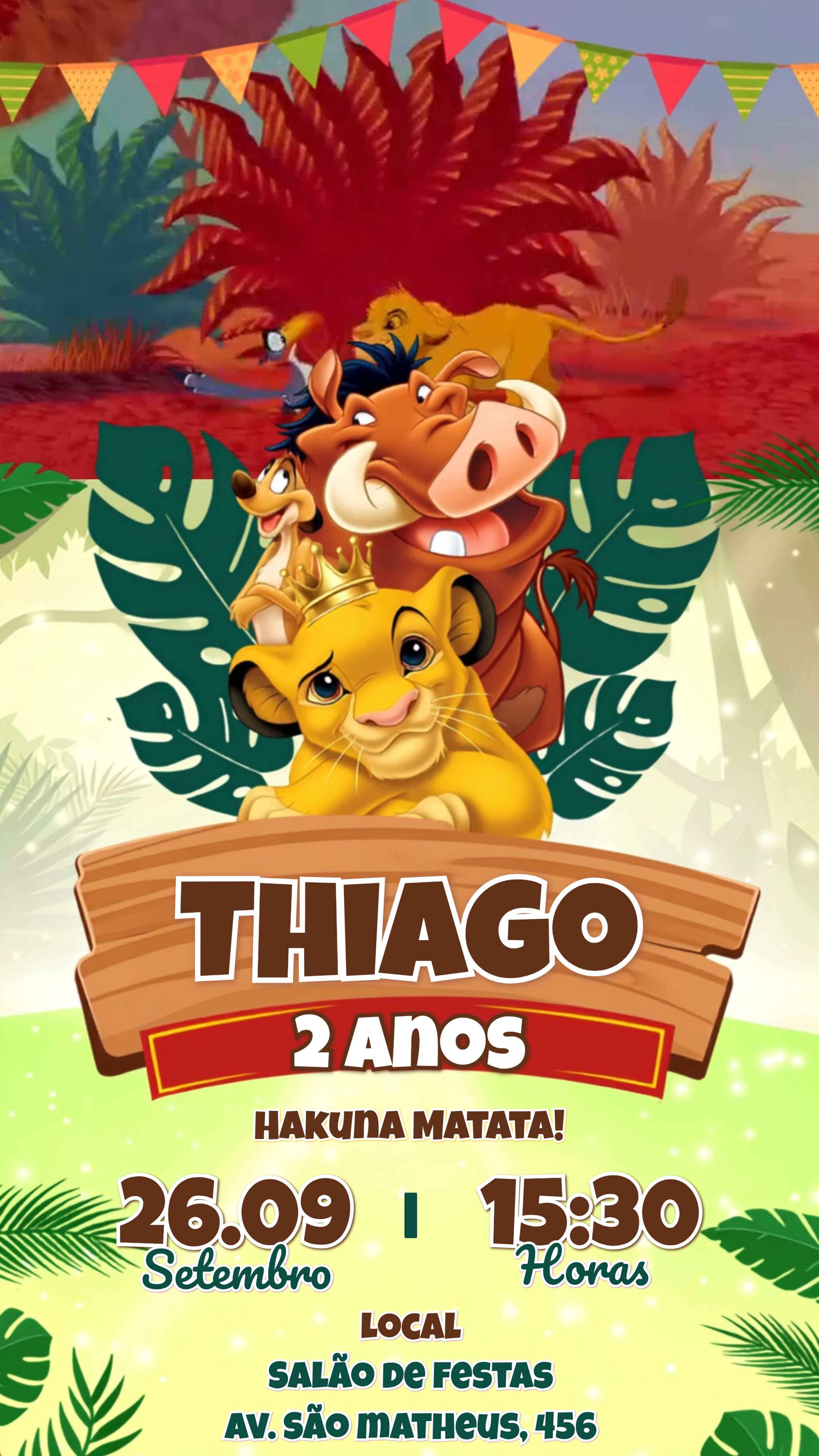 Convite animado HD