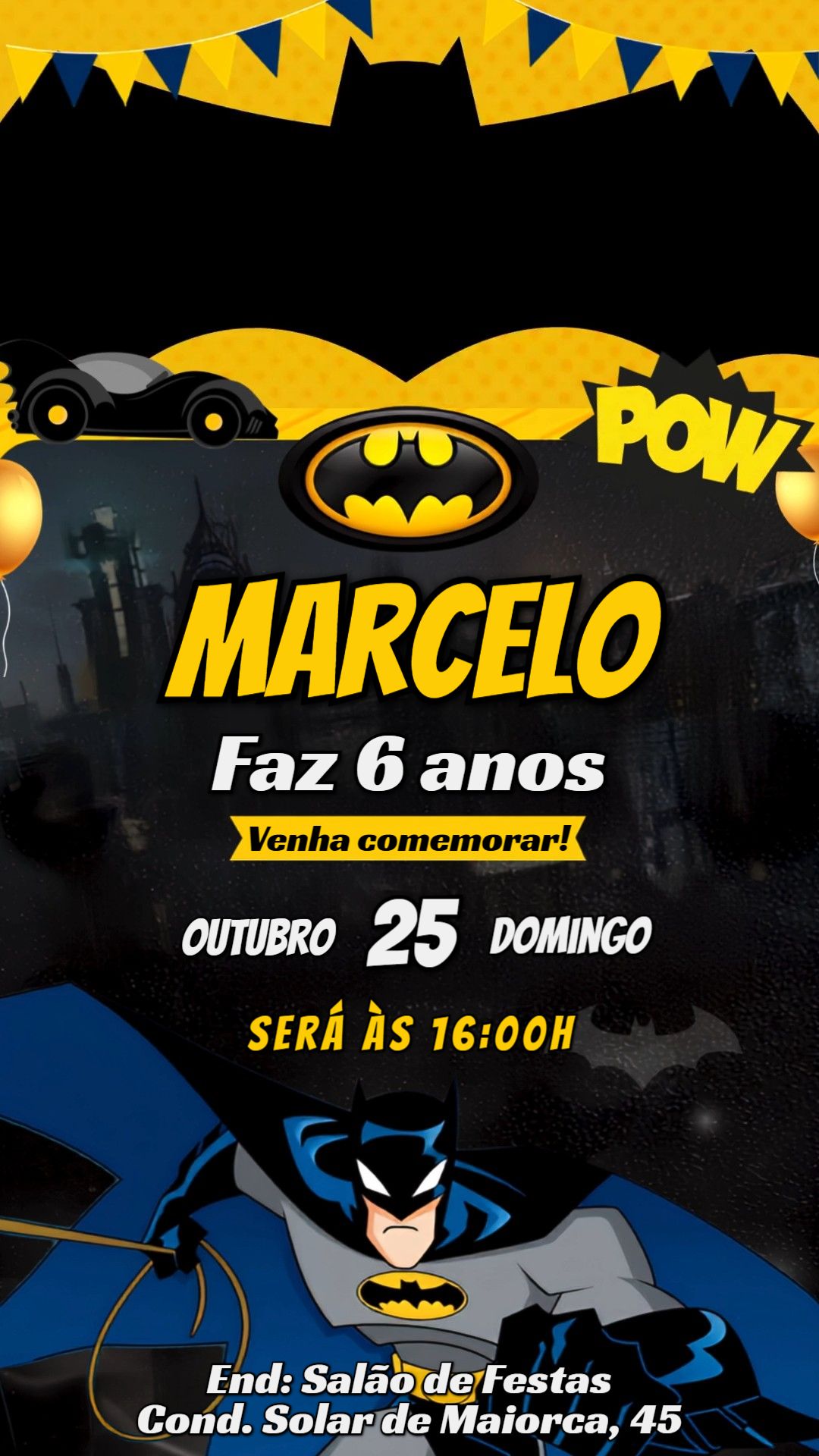 Convite animado HD