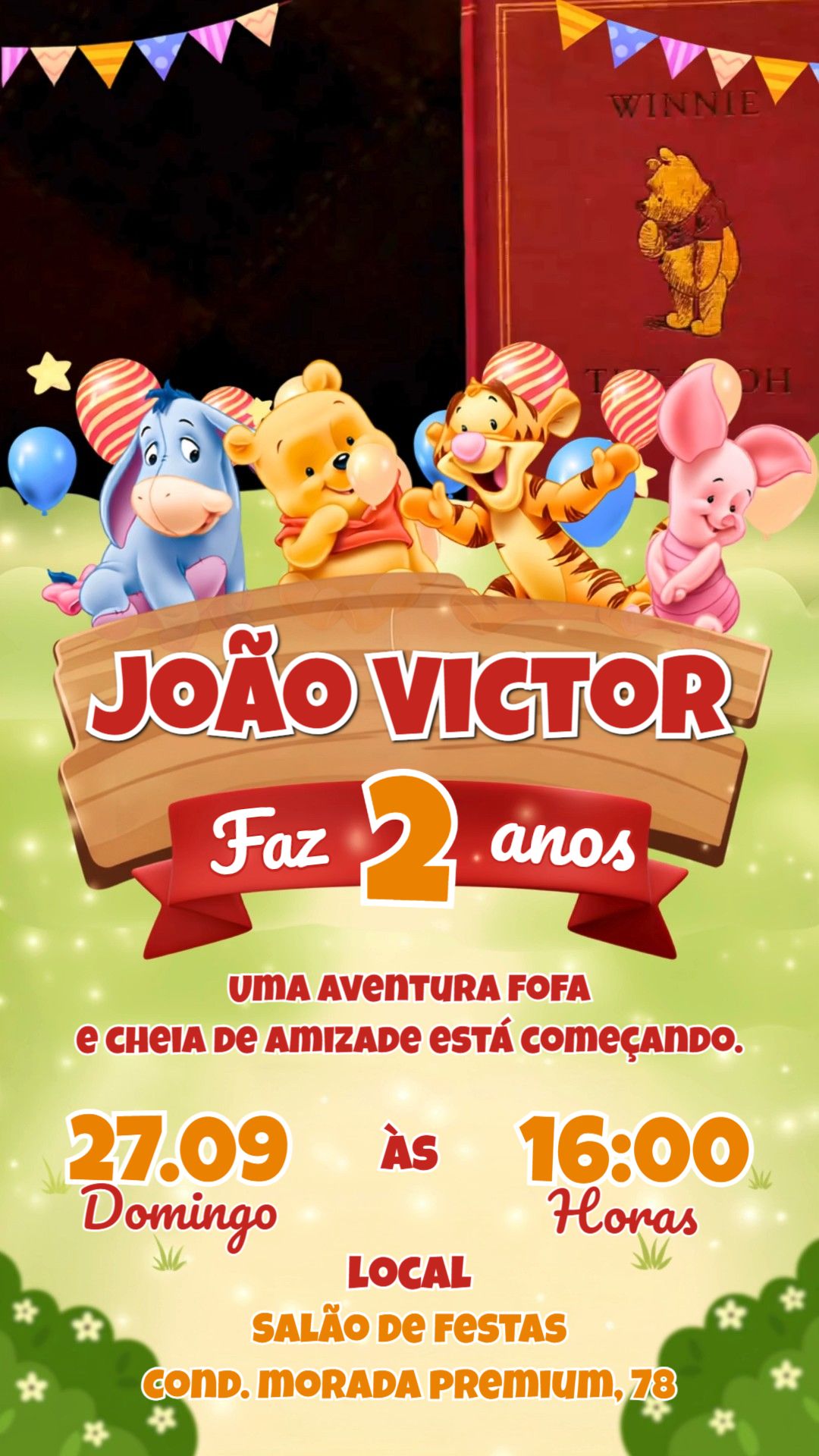 Convite animado HD