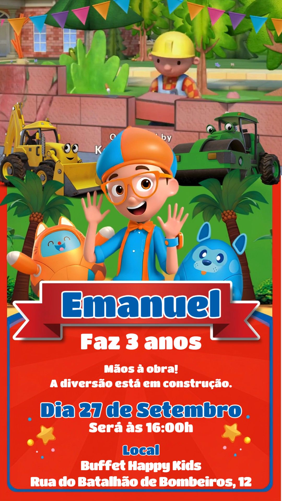 Convite animado HD