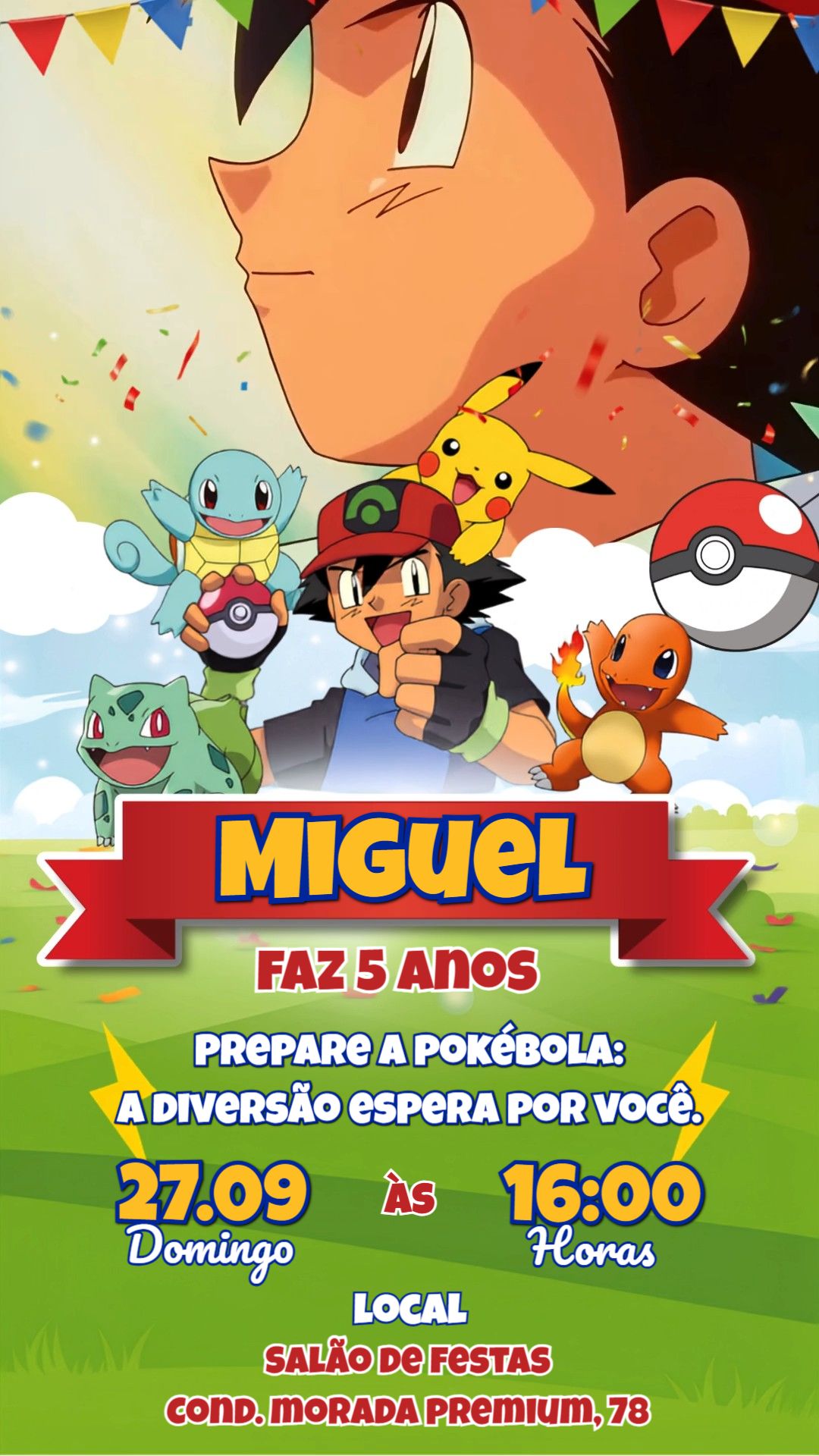 Convite animado HD