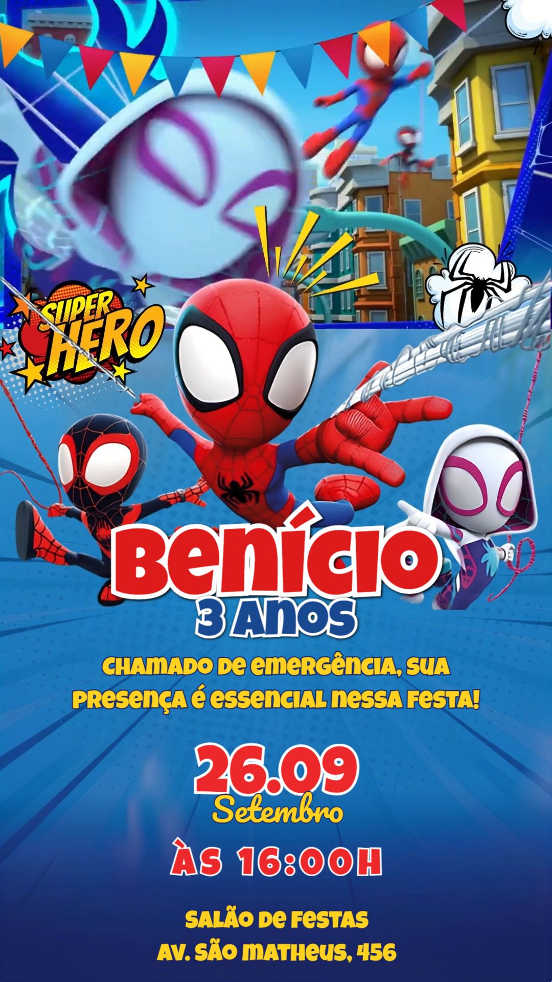 Convite animado HD
