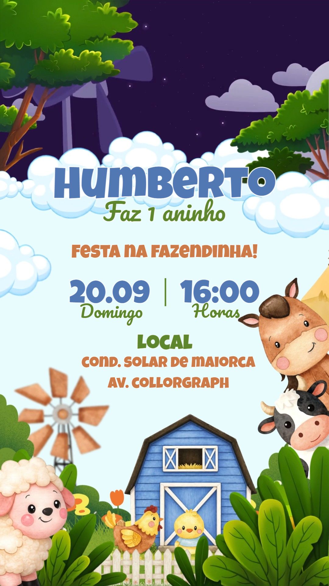 Convite animado HD