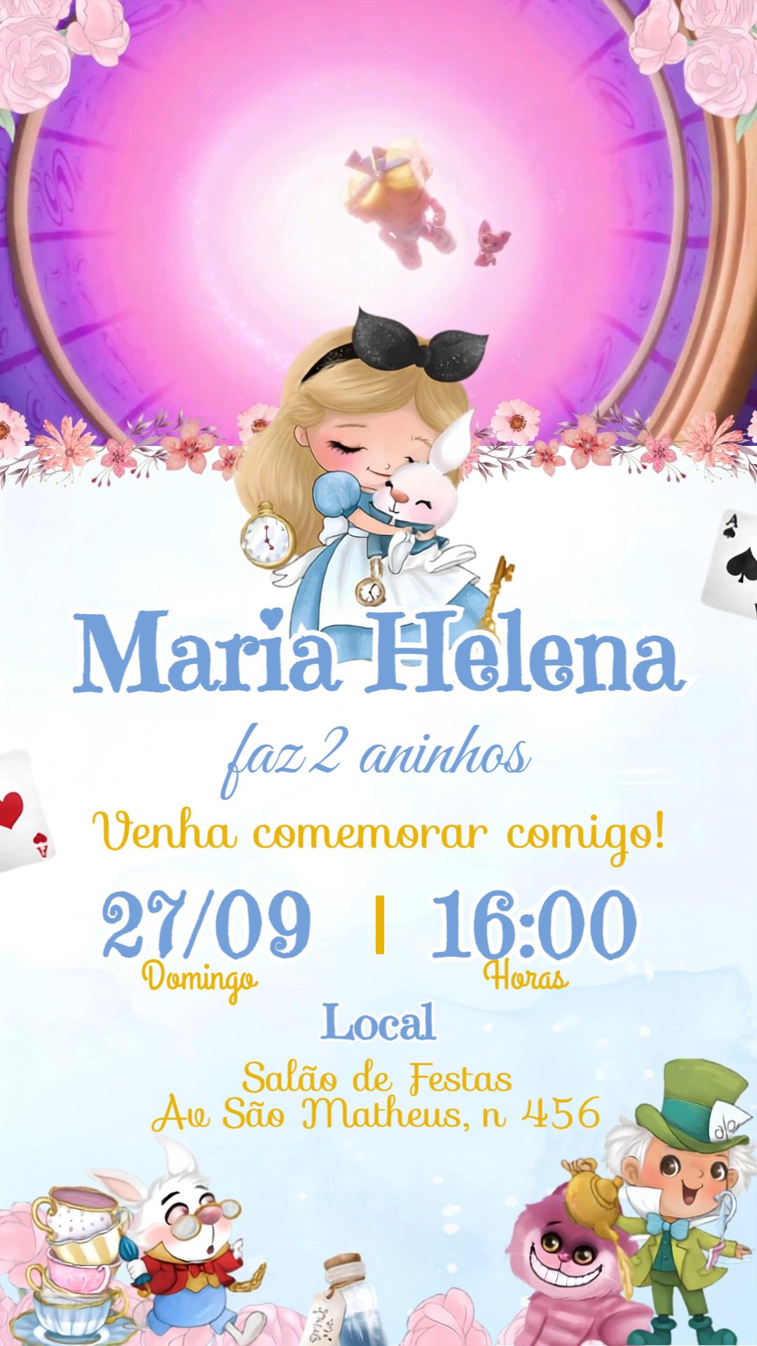 Convite animado HD