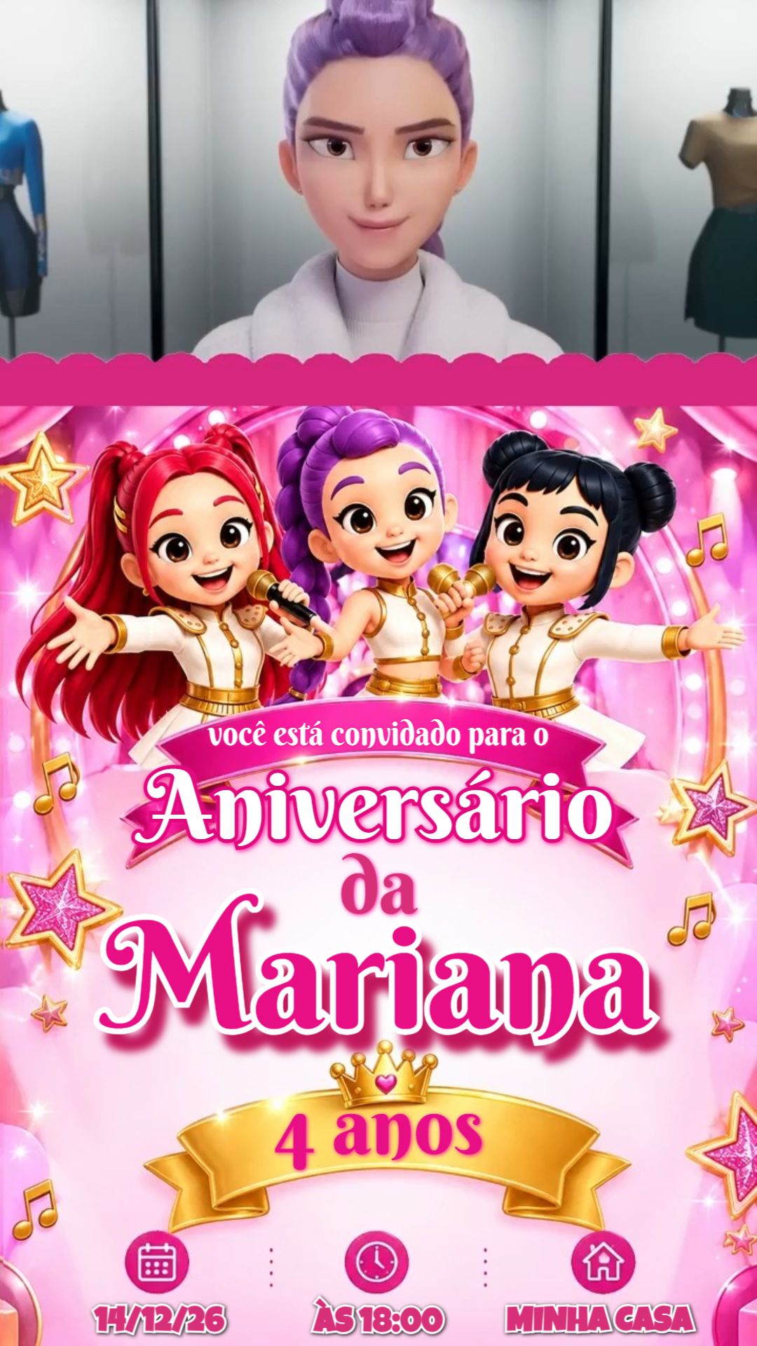 Convite animado HD