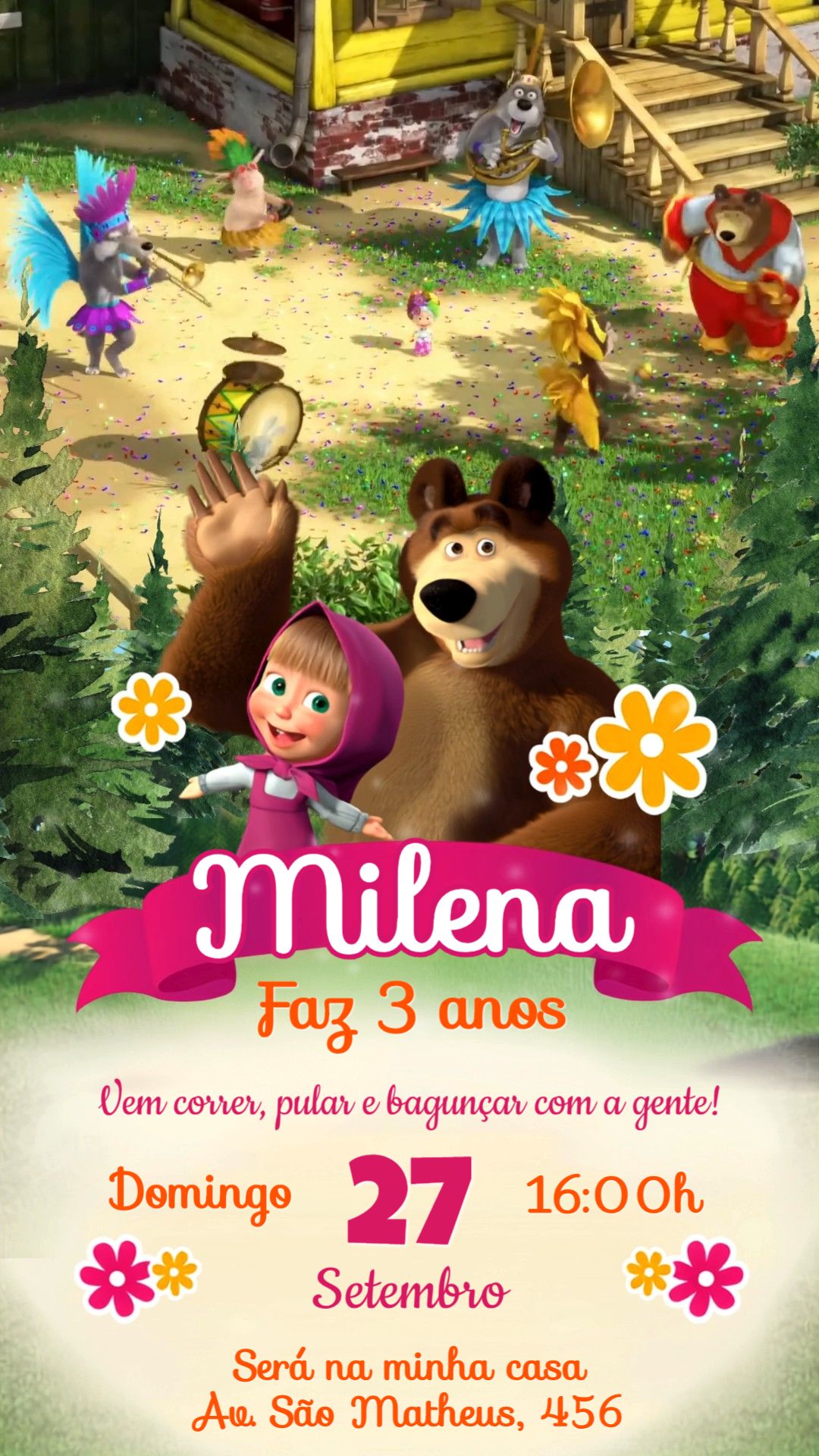 Convite animado HD