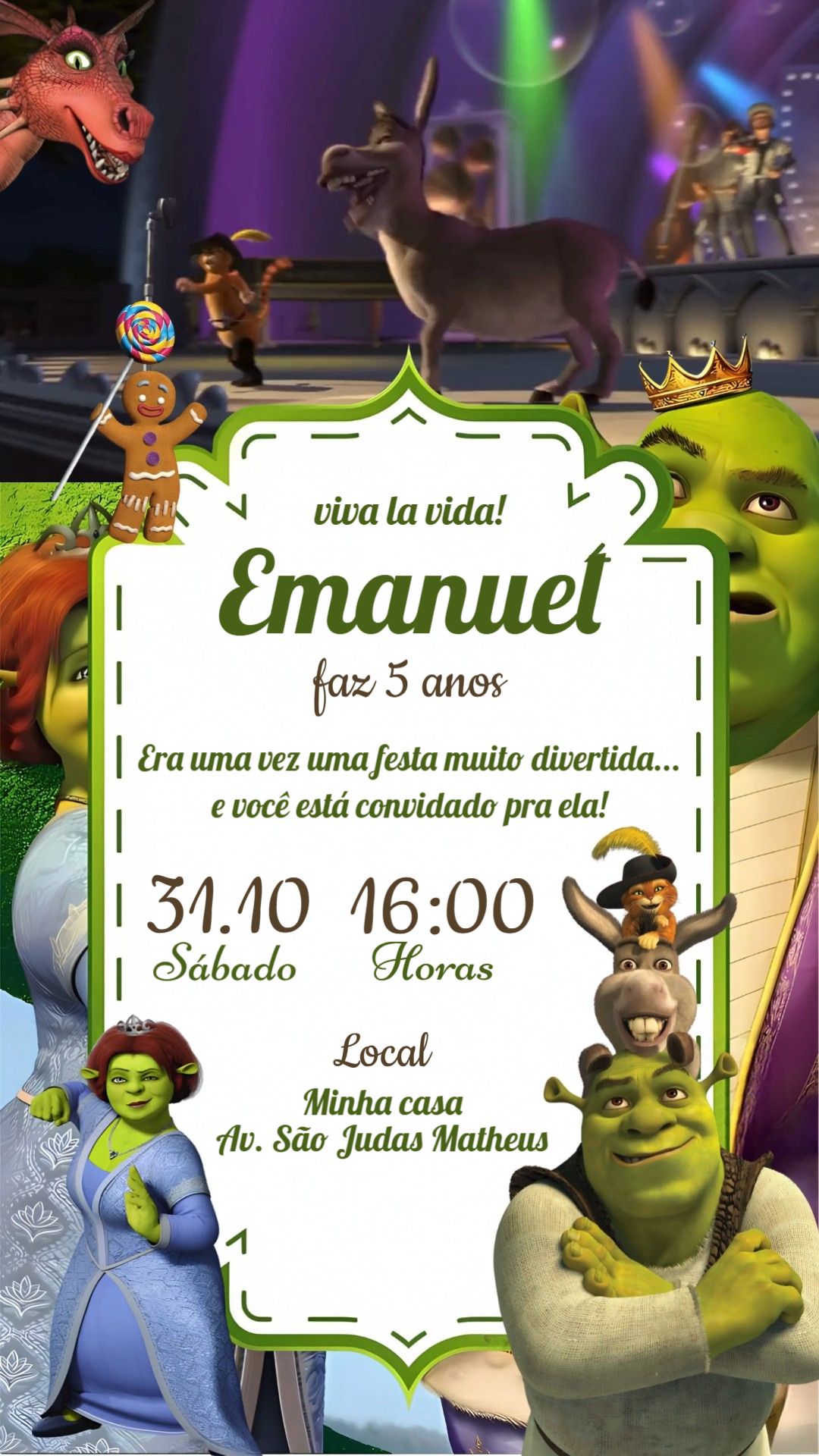 Convite animado HD