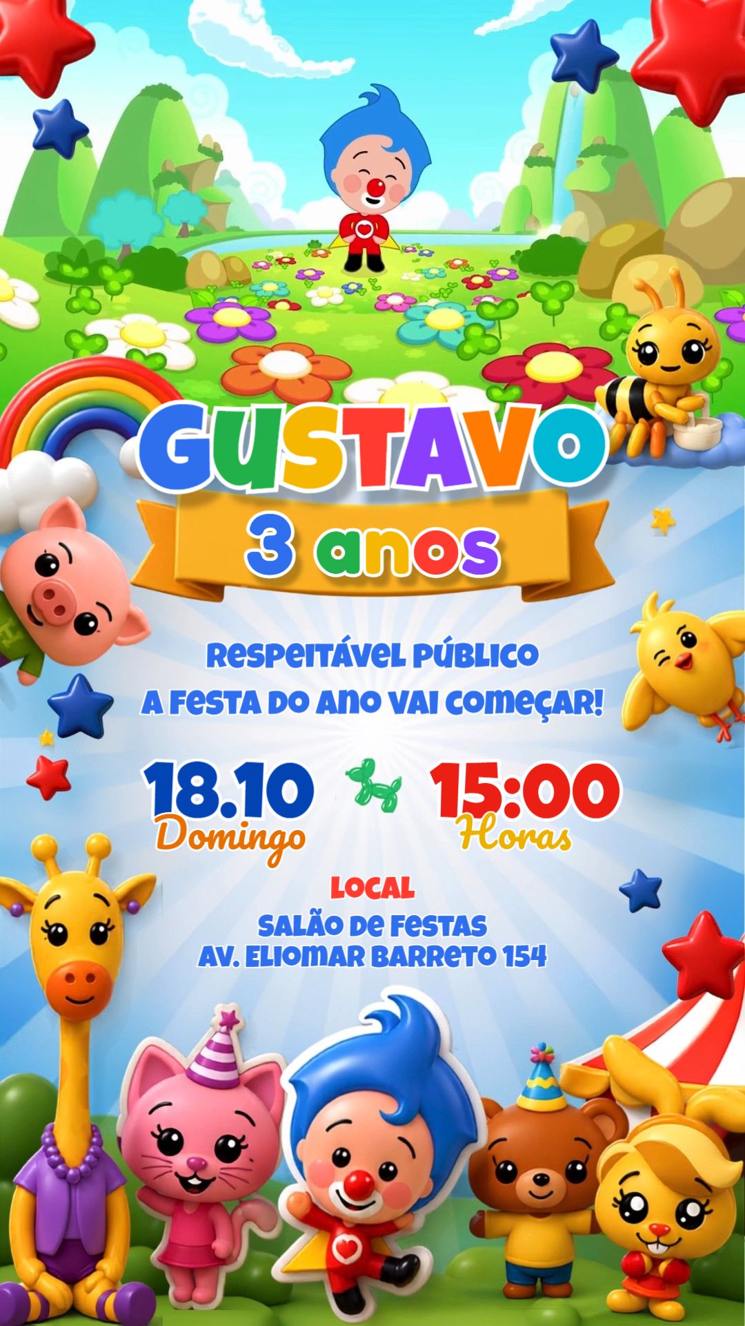 Convite animado HD