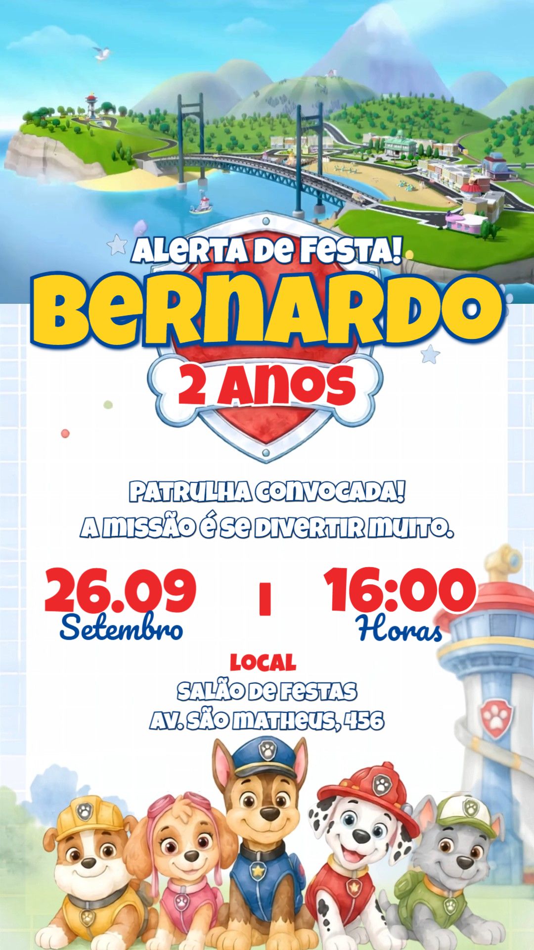 Convite animado HD