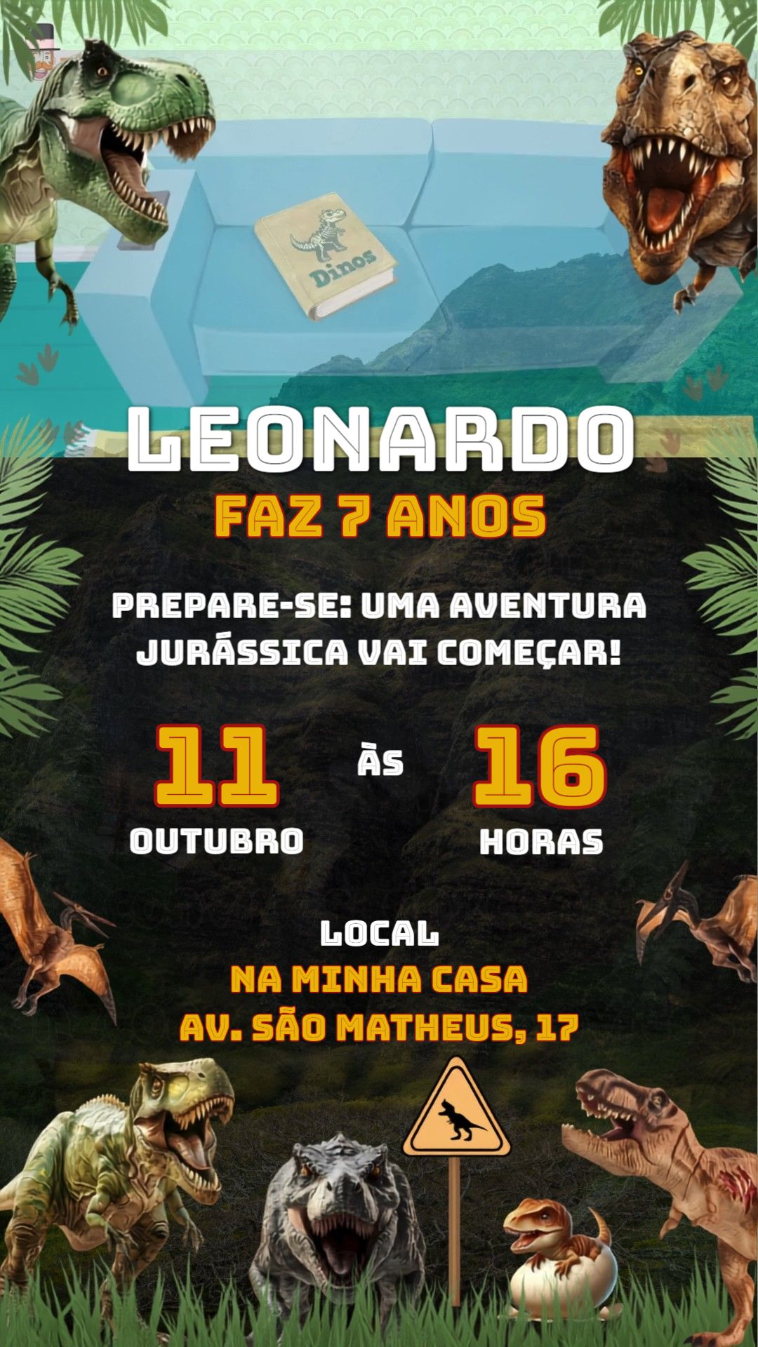 Convite animado HD