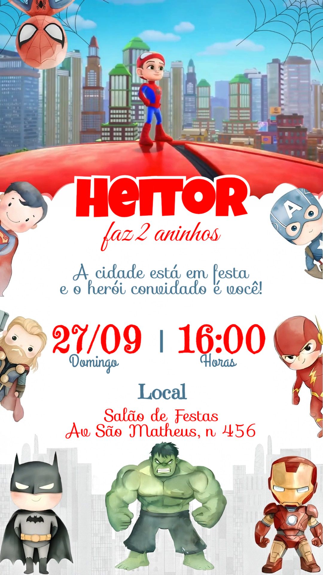 Convite animado HD