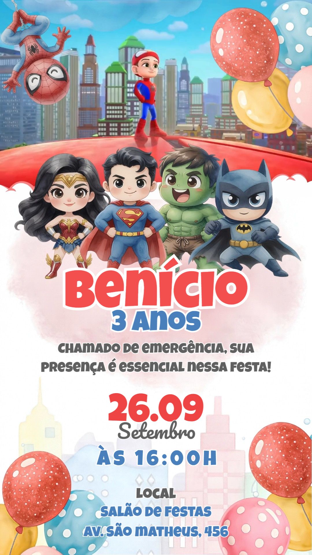 Convite animado HD