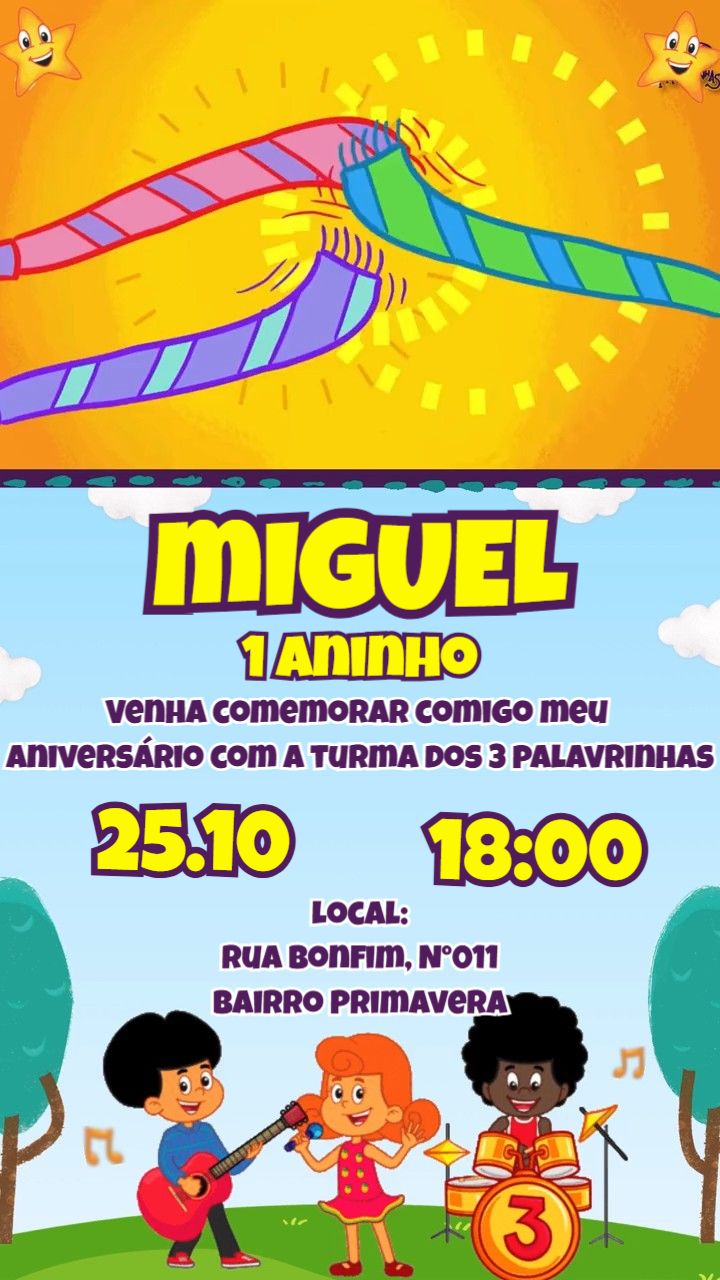 Convite animado HD