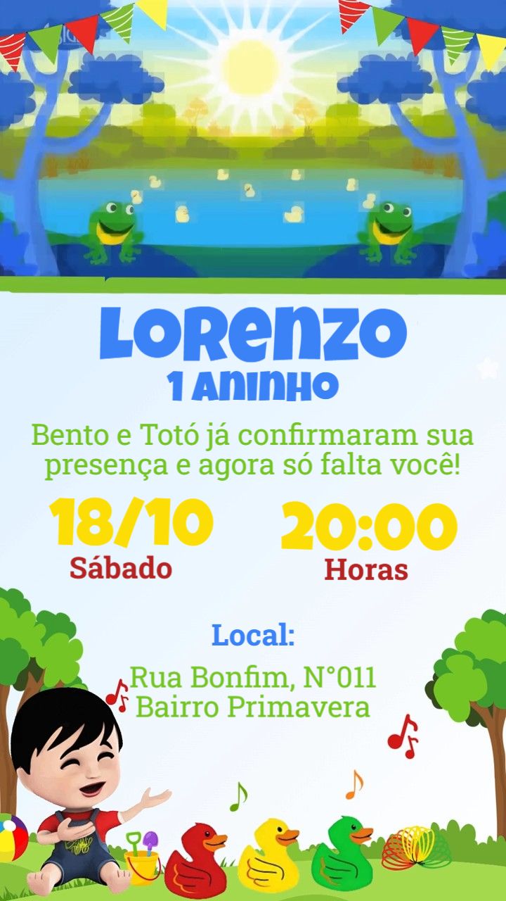 Convite animado HD
